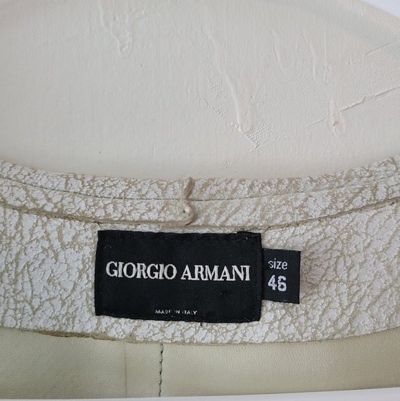 GIORGIO ARMANI Lamb Leather Jacket 46 - Picture 9 of 14
